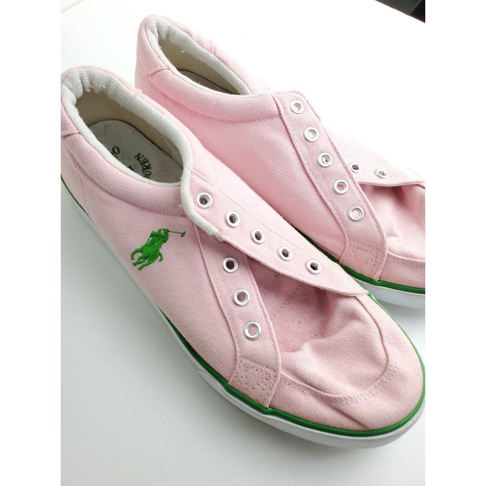 Polo RL canvas sneakers shoes Sz 7 pink